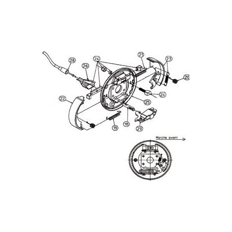 Maxter – Kit mâchoires RA2 – Moyeu 2035 – PTC 1100/1300 KG – Perçage 4T130 – Performance optimale pour remorquage
