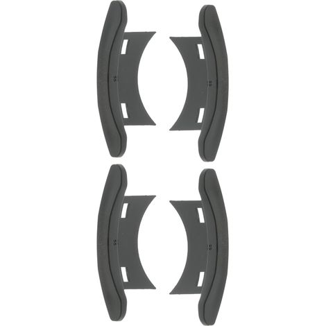 cyclingcolors 4x tappi di copertura guida lamelle persiane tapparelle finestra plastica clip ganci copri, nero per 55 x 13mm e 14mm