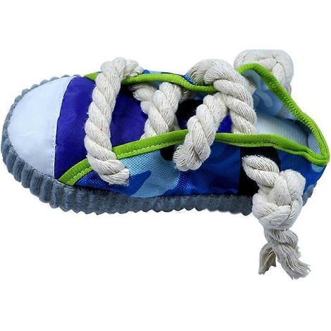 Jouet en peluche résistant aux morsures pour chiens, jouet de dentition en peluche, jouet à mâcher en forme de chaussure pour chiots qui s'ennuient (1/5)