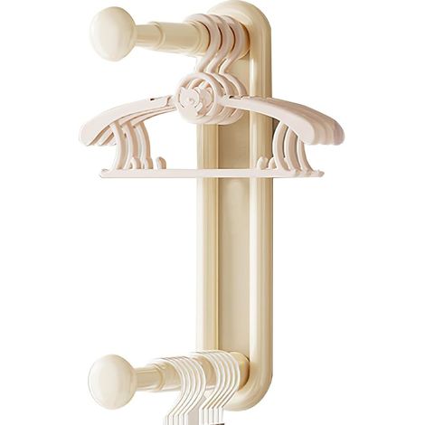 Porte manteau mural extensible sans perçage, organisateur placard entrée (1/5)