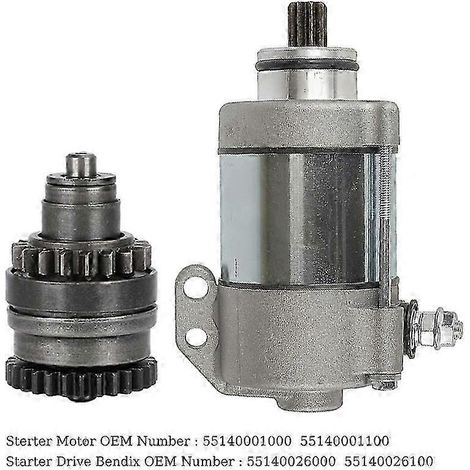 Un ensemble de pièces de rechange pour démarreur et pignon d'entraînement de démarreur de moto, compatible avec les modèles TE250 et 250 300 XC XC-W EXC SIX DAYS 08-14 (1/4)