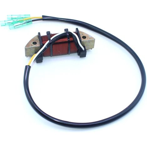 Bobine d'éclairage pour moteur hors-bord Tohatsu deux temps 18 chevaux, compatible références 3G2-06023-1 et 3G2060231M. (1/5)