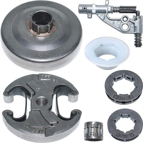 Kit de roue dentée de tambour d'embrayage avec roue dentée hélicoïdale pour tronçonneuse Husqvarna 340 345 503873072 (1/5)