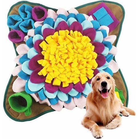 Tapis de Chien Snuffle Mat, Snuffle Mat pour chiens, Tapis de Fouille Chien, Tapis éducateurs pour Chiens Tapis de Fouille Alimentation Lente Jouet Tapis Reniflant de Chien Couverture (1/5)