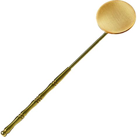 Presse-cendres en cuivre doré compatible avec les accessoires pour encens aplatis (1/5)