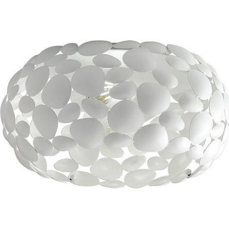 "Plafoniera DIONISO in metallo bianco 48 cm." (1/2)