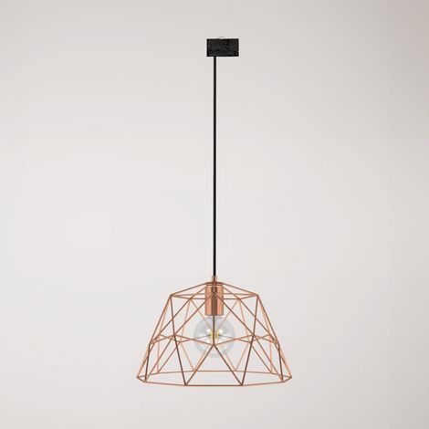Creative Cables - Candeeiro suspenso com cúpula para calhas - lâmpada incluída