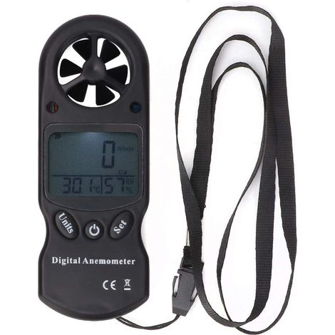 Anemometer, digitales Thermometer, tragbares Multifunktions-Anemometer, angeschlossene Anemometer-Anemometer für Windsurfen, Segeln (1/5)