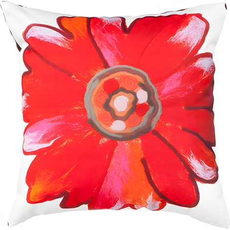 Gardenista - Coussins imprimés d'extérieur, coussins résistants à l'eau pour jardin, 45x45 cm coussins dispersés avec rembourrage en fibres creuses, oreillers légers pour jouer - Rouge (1/5)