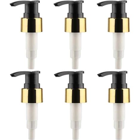 Lot de 6 bouteilles plastique filetage 24/410, compatibles pompe savon, shampoing/lotions/vaisselle (1/5)