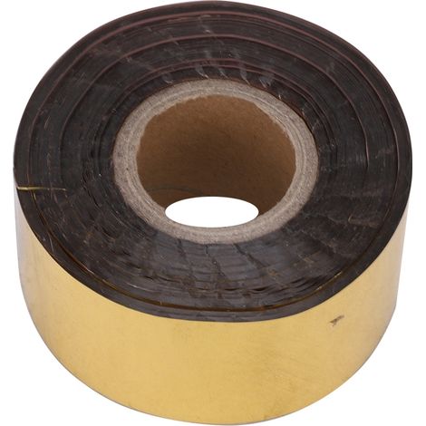 Feuille de dorure à chaud pour cuir, tissu, boîte cadeau, décoration DIY, rouleau de 3 cm x 120 m, or (1/5)