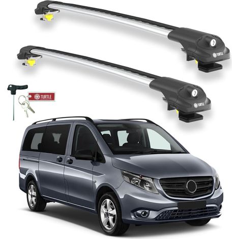TURTLE kompatibel mit Mercedes-Benz Vito (W447) 2015-2025 Dachträger Air1 Grau (1/5)