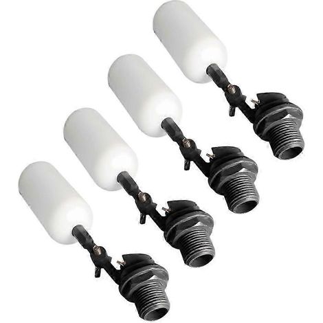 Lot de 4 mini flotteurs stables de 1/2 pouce pour vanne avec bras réglable, remplissage automatique, humidificateur pour réservoir d'eau (Aqu SZRH AC). (1/4)