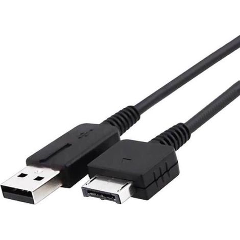 KINGWOW Câble Données Chargeur Batterie USB Noir pour Sony PS Vita,1m,Noir