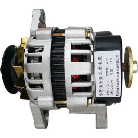 Générateur haute puissance 2000W 14/28V, compatible avec les tricycles et les tracteurs  générateur CC sans balais à aimant permanent 12V/24V  emballage en petit fil de cuivre.