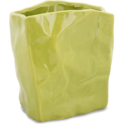 Vaso verde dalla forma irregolare (1/2)