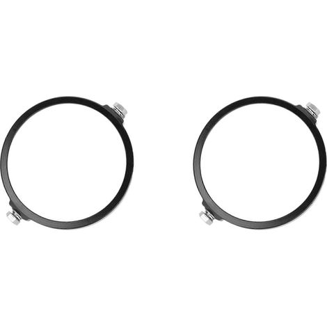 2X Universel Noir Noir 5,75 pouces Boîtier de phare rond en aluminium Support de montage pour motos() (1/3)