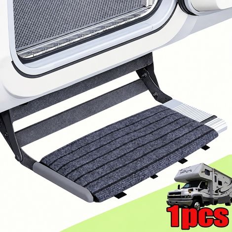 1 Pièce, Couleur Grise, Tapis de Marche pour Véhicule de Loisirs, Pliable, 45.7 x 45.7 cm, pour Voyage et Camping, Chaussures, Extérieur (1/5)