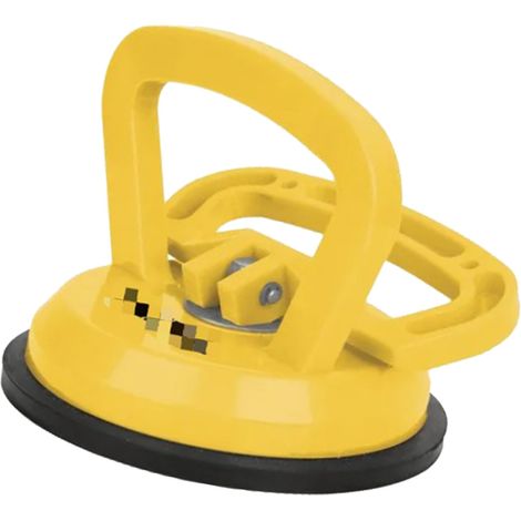 Vakuum-Saugnapf mit Griff aus Aluminiumlegierung, einseitiger, starker Saugnapf für Glasfliesen, 50 kg, gelb (1/5)