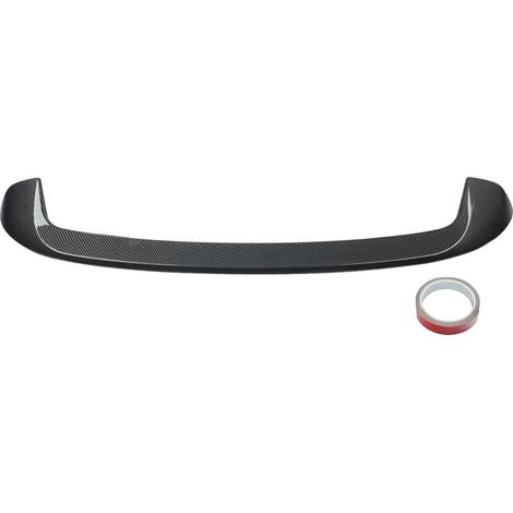 Spoiler de toit arrière, plastique ABS, installation facile, Aspect Carbone (1/2)