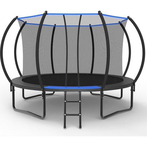 366 cm Rundes Trampolin mit Sicherheitsnetz und Leiter, EN 71-14 Geprüft, CE-Zertifiziert, Outdoor für Garten Kinder (1/5)