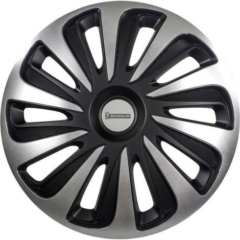MICHELIN Enjoliveur 15 NVS 3D par 4 en boîte Noir (1/4)