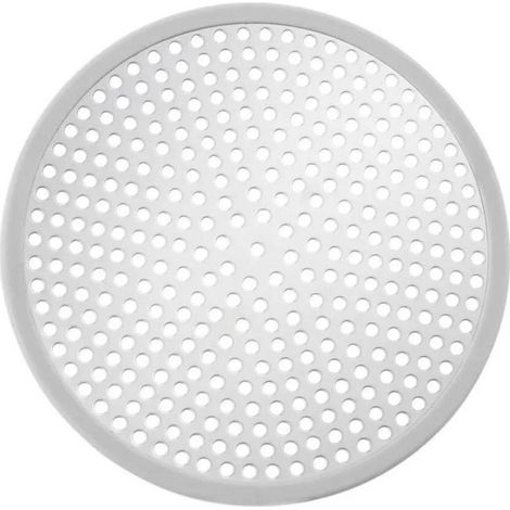 Filtre anti-obstruction pour évier de salle de bain en acier inoxydable (rond, argenté) (1/3)