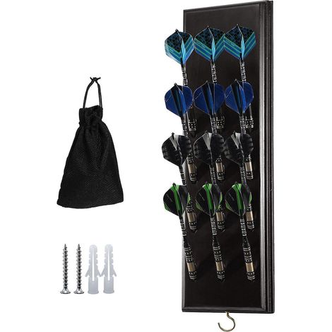 jeux De Flchettes En Bois Massif Avec Tui De Rangement Pour Accessoires Compatible Avec Toutes Les Flchettes En Sisal Et Lectroniques, Surround Et (1/5)