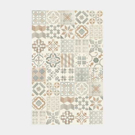 Tarkett – Dalle de sol PVC imitation carreaux de ciment – Couche d'usure 0,35 mm – Pour pièces à fort passage – 100 x 200 cm (1/5)