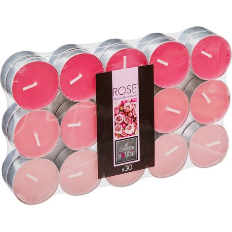 Confezione da 30 candele profumate rosa da 350 g - Atmosphera créateur d'intérieur (1/4)