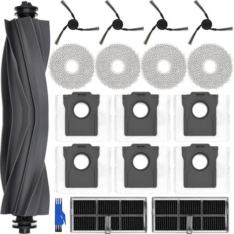 Juego de accesorios FOREHILL para Dreame X40 Ultra Complete / L40 Ultra: 4 mopas, 6 bolsas para el polvo, 1 cepillo principal, 4 cepillos laterales. (1/5)