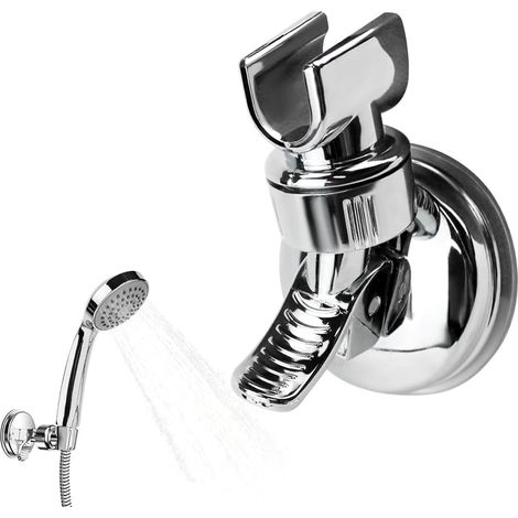 Supporto per soffione doccia regolabile e rimovibile, supporto per soffione doccia regolabile, supporto universale per soffione doccia con ventosa per accessori da bagno (1/5)