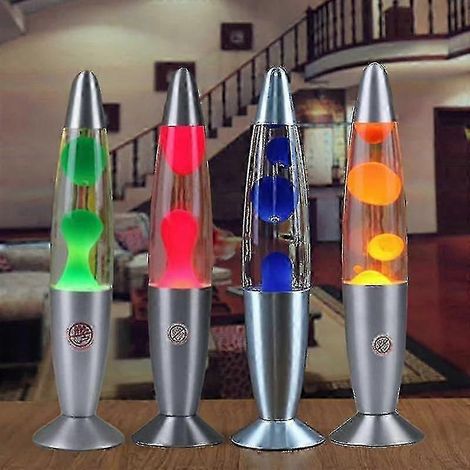 Lampe à lave orange grand format : mouvement de cire liquide fluide, veilleuse décorative, divertissement pour adultes, adolescents et enfants (1/3)