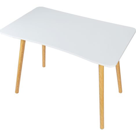 FLASIDU Bureau, simple et élégant, 100×60×73cm, blanc. (1/5)