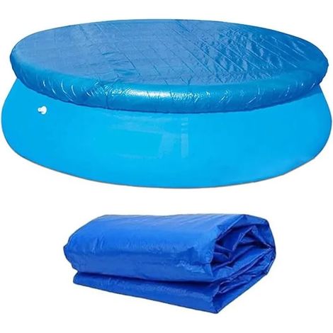 Bâche pour piscine ronde, housse de protection pliable, adaptée aux piscines hors sol et gonflables de 366 cm / 12 FT