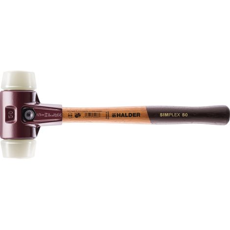 Schonhammer SIMPLEX L.350mm testa Ø50mm duro HO Nyl. bianco
