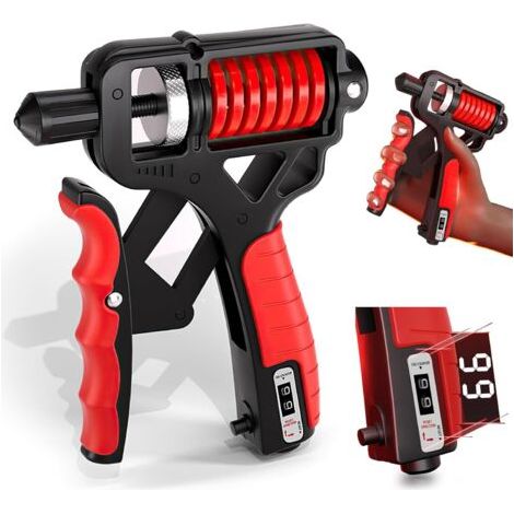 Hand Grip Strengthener, Appareil de Renforcement du Grip avec Résistance Réglable 5-165kg, Exerciseur de Doigts, Musculation Main Strengthener, Résistance Réglable (1/5)