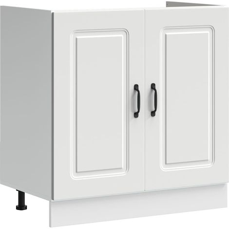 Maison Exclusive - Mueble bajo para fregadero Kalmar blanco 80x46