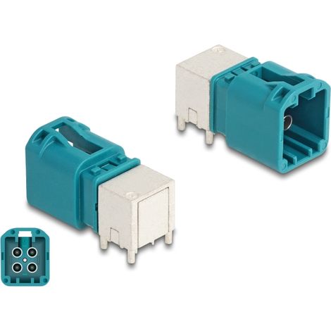 Delock 90116 mini fakra z macho cuÁdruple acodado tipo-b para circuito impreso