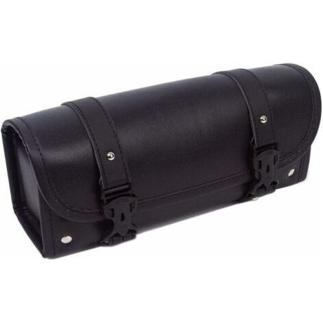 Motorradwerkzeugtasche aus PU-Leder, Seitentasche für Vorder- und Hinterradgabel passend für Harley-, Yamaha-, Honda-, Kawasaki- und Suzuki-Motorräder (1/4)