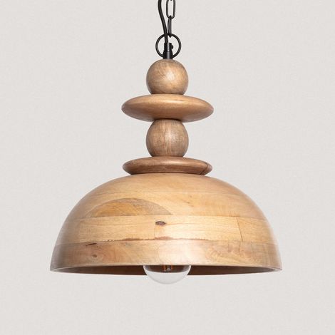 Suspension Bois Solstice ILUZZIA Naturel