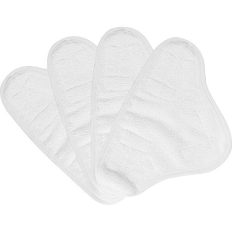 Neue 4-teilige Ersatzpads für waschbare Mikrofaserpads für H20 X5 Dampfreiniger (1/4)
