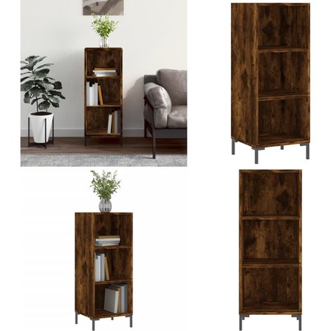 Sideboard Räuchereiche 34,5x32,5x90 cm Holzwerkstoff - Sideboard - Wohnzimmermöbel - Holzmöbel - Regal - Aufbewahrung - Home & Living (1/5)