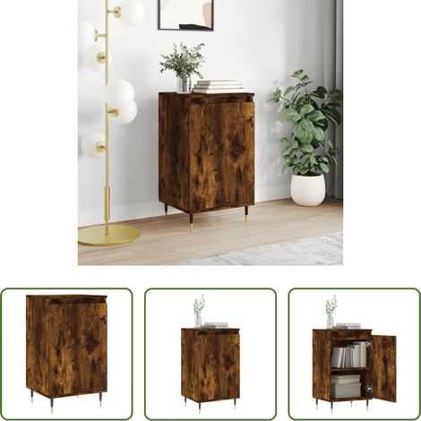 vidaXL Holzschrank Räuchereiche -  Sideboard Räuchereiche 40x35x70 cm Holzwerkstoff (1/5)