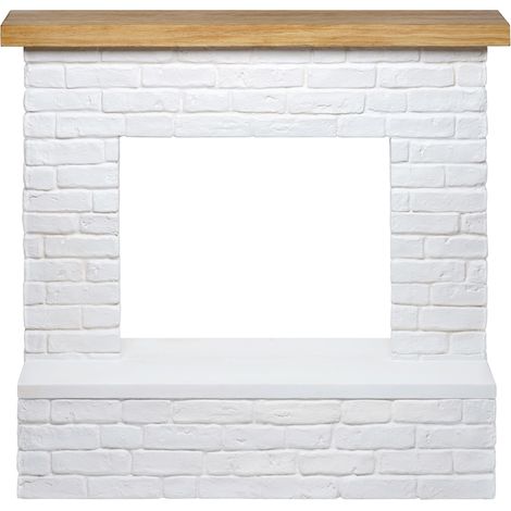 TAGU Habillage de cheminée - modèle ROLF - blanc - compatible PowerFlame, PowerFlame 2, ZenFlame et FreeFlame