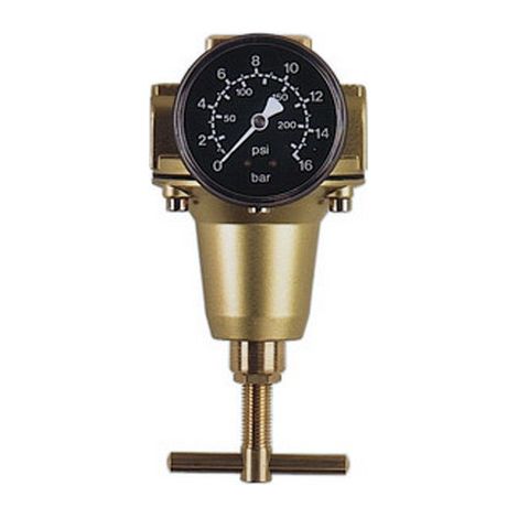 Regolatore, Filo Conduttore: G 3/8 Portata A 6 Bar 60 Mc / H, Larghezza. : Dn 6, Altezza 130 Mm