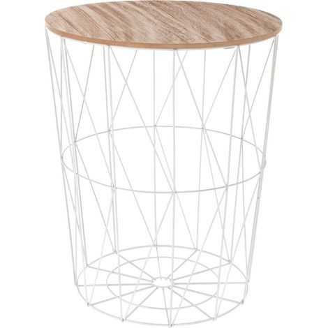 Tavolino Kumi bianco D47cm - Atmosphera créateur d'intérieur