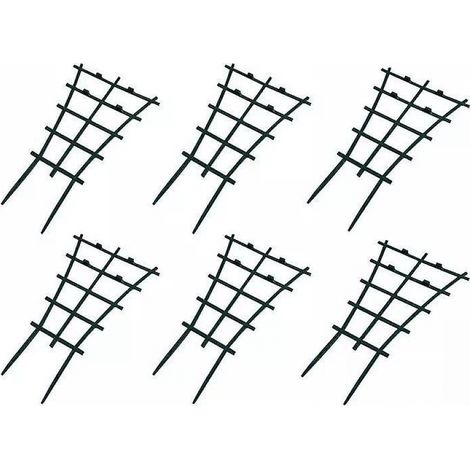 BEBUSINGOTO Enrejado de plástico resistente para macetas trepadoras, apilable, para jardín, patio, flores y verduras (paquete de 6) (1/5)