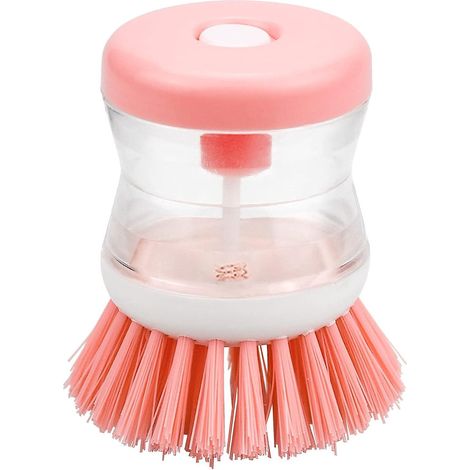 brosse Vaisselle Avec Rservoir - Outils De Nettoyage Et De Lavage De Cuisine Rose Brosse Casseroles Pour Nettoyer Les Viers Casseroles (1/5)