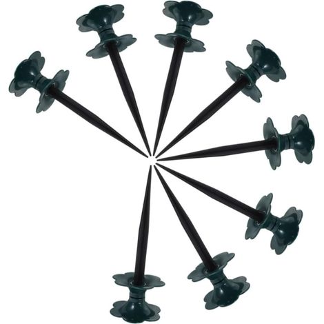 Piquets de Guidage pour Tuyau D'arrosage 8 Pièces Pvc Vert Arrosage et Entretien du Jardin, Installation Facile, Aide à Limiter L'usure et L'emmêlement (1/5)